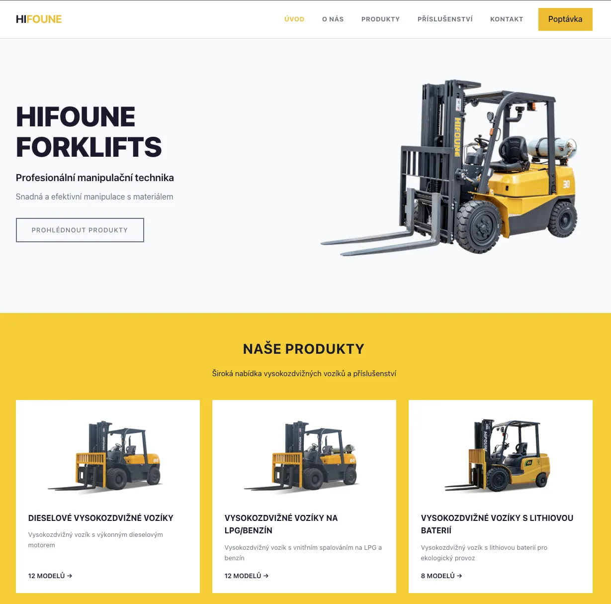 Hifoune.cz — WordPress e-shop a prezentace